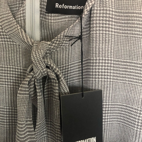 Reformation Cassie Tie Neck Minidress - Picture 7 of 8